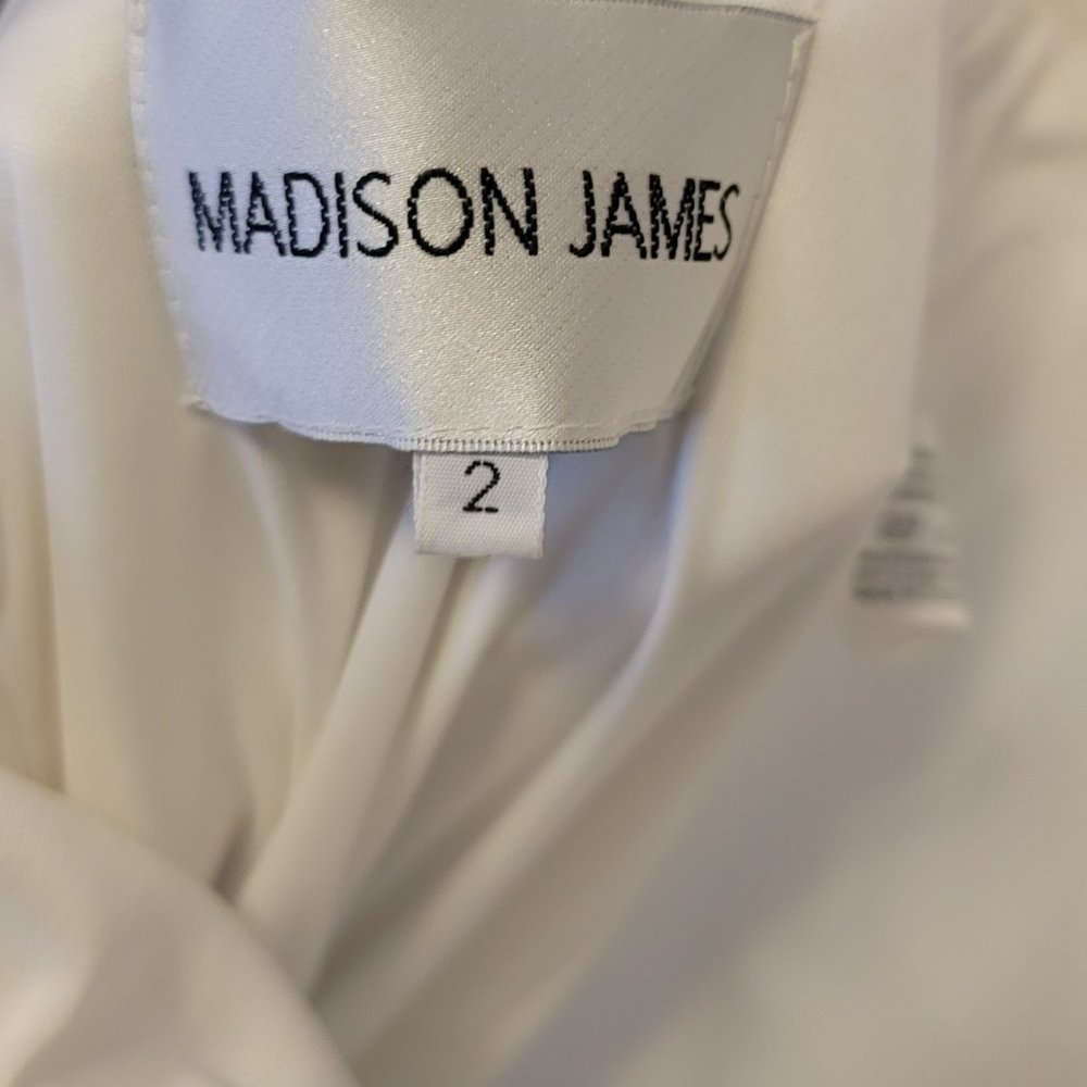 Madison James Ivory and Gold dress with Train - Picture 9 of 9